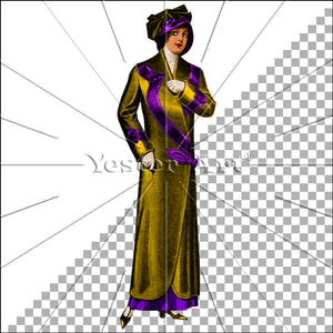 Woman 1 (PCH) Coat 1 (Gold) [C. 1920]
