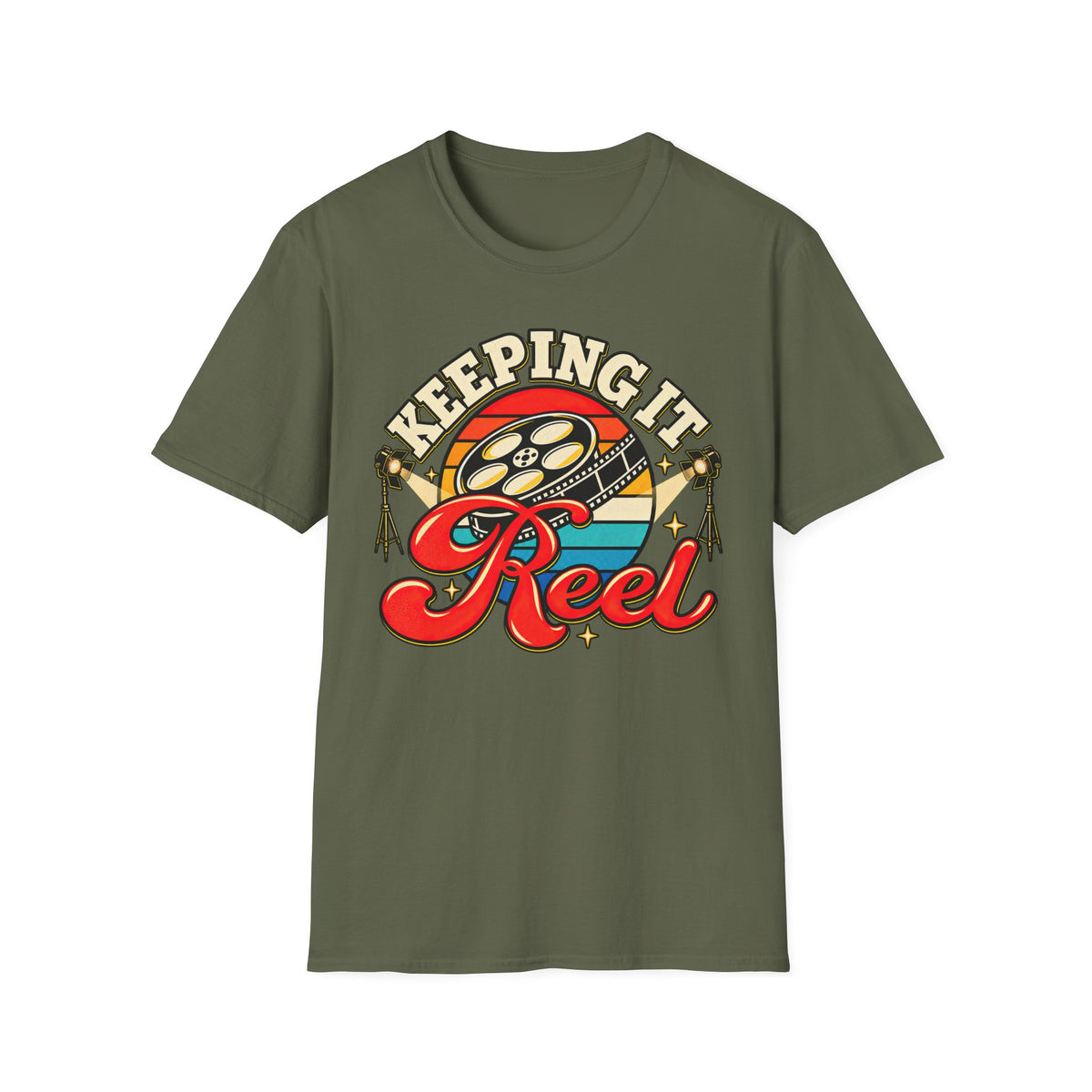 Keeping It Reel – Retro Filmmaker & Movie Lover T-Shirt
