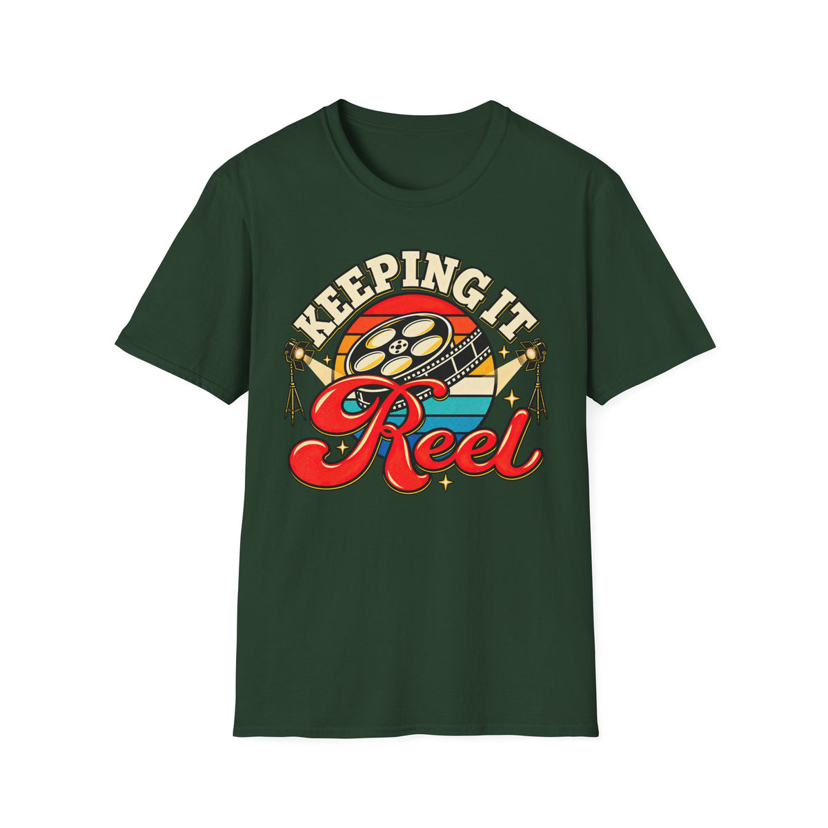 Keeping It Reel – Retro Filmmaker & Movie Lover T-Shirt