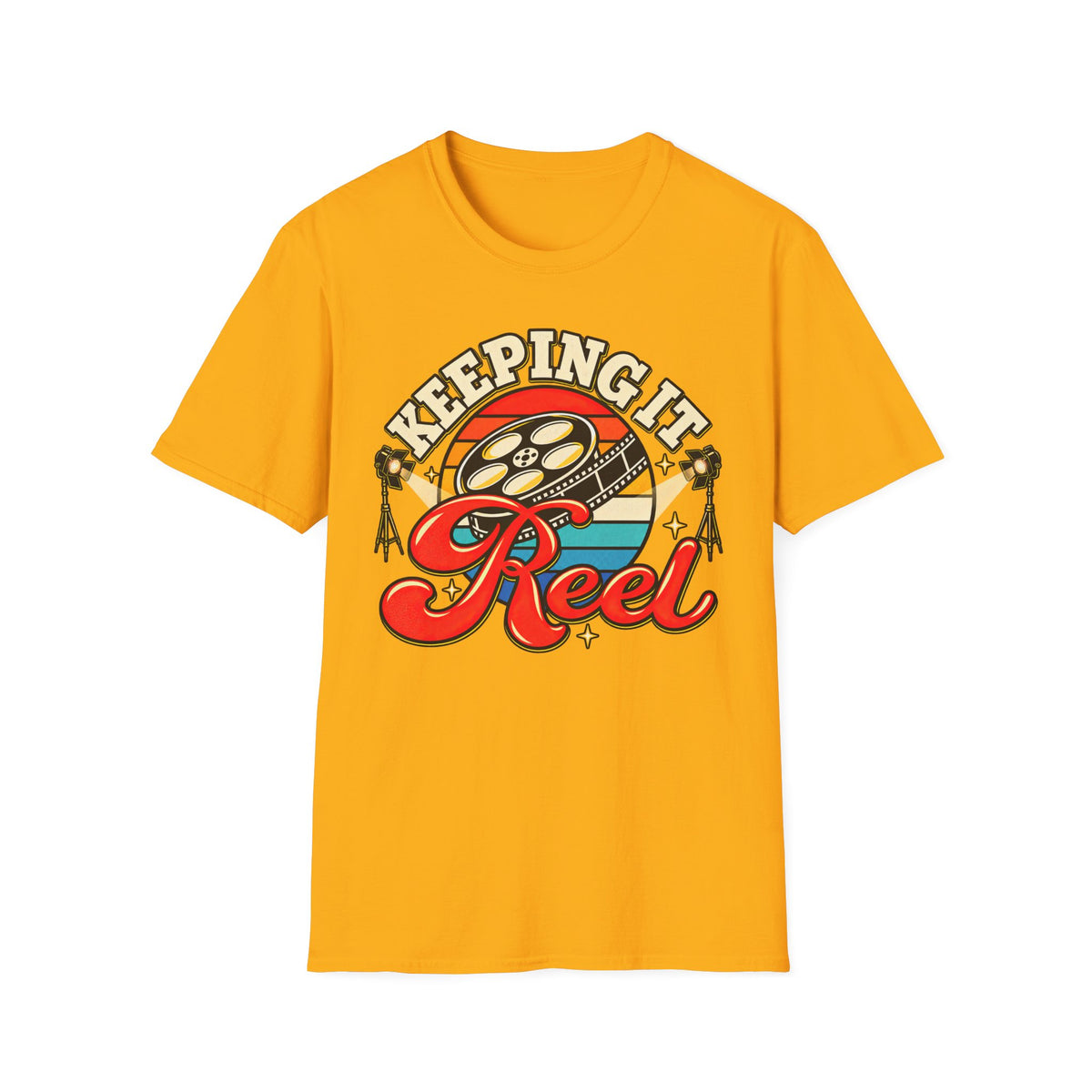 Keeping It Reel – Retro Filmmaker & Movie Lover T-Shirt