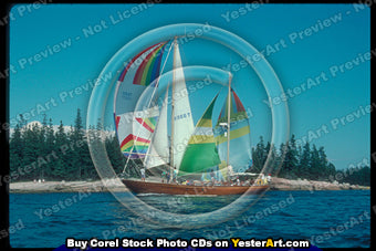 Action Sailing - Corel Stock Photo CD #172000