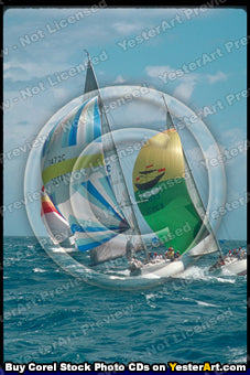 Action Sailing - Corel Stock Photo CD #172000