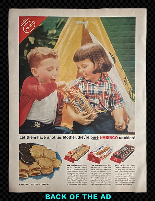 Campbell’s Tomato Soup / Nabisco Cookies — Vintage Magazine Advertisement, c. 1954