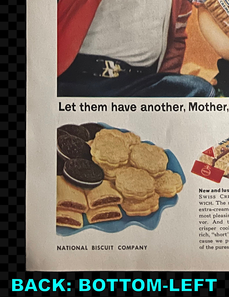 Campbell’s Tomato Soup / Nabisco Cookies — Vintage Magazine Advertisement, c. 1954