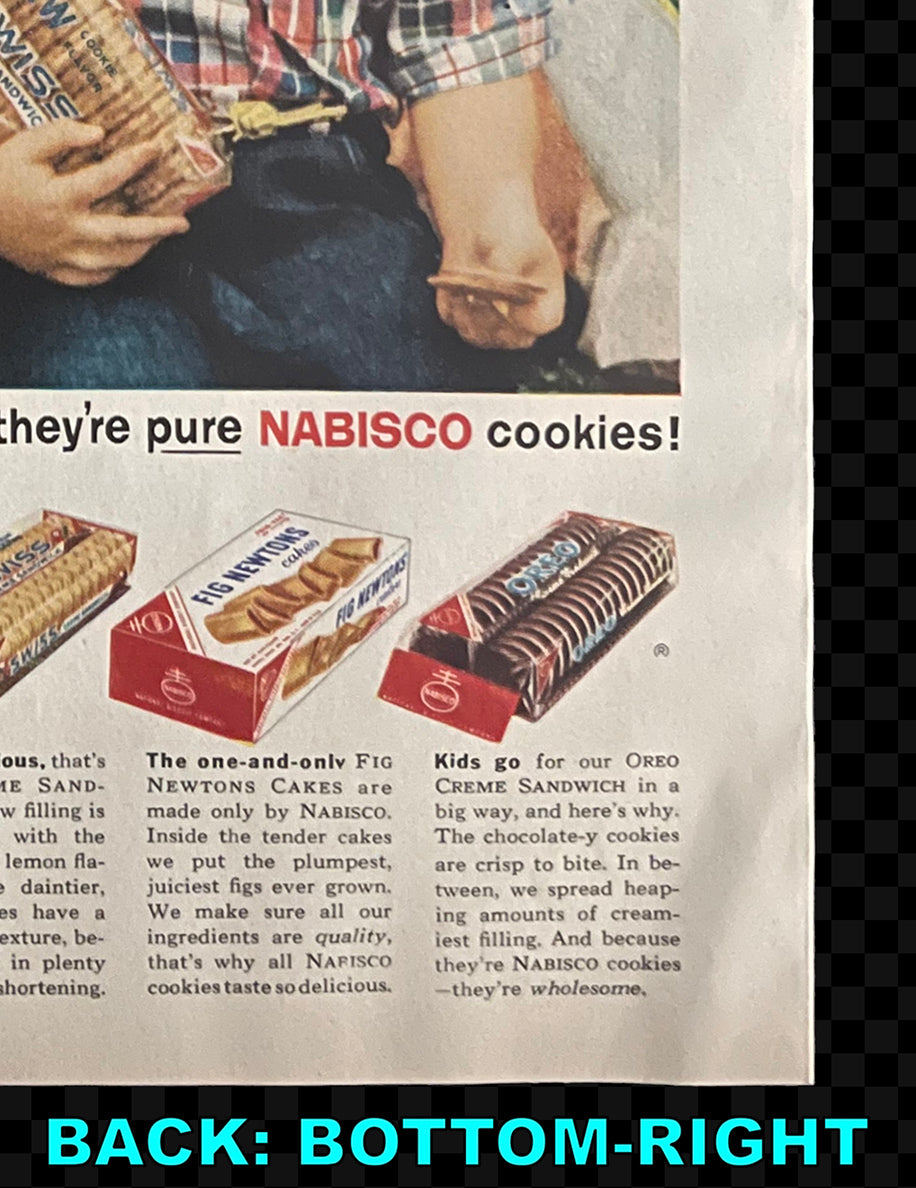 Campbell’s Tomato Soup / Nabisco Cookies — Vintage Magazine Advertisement, c. 1954