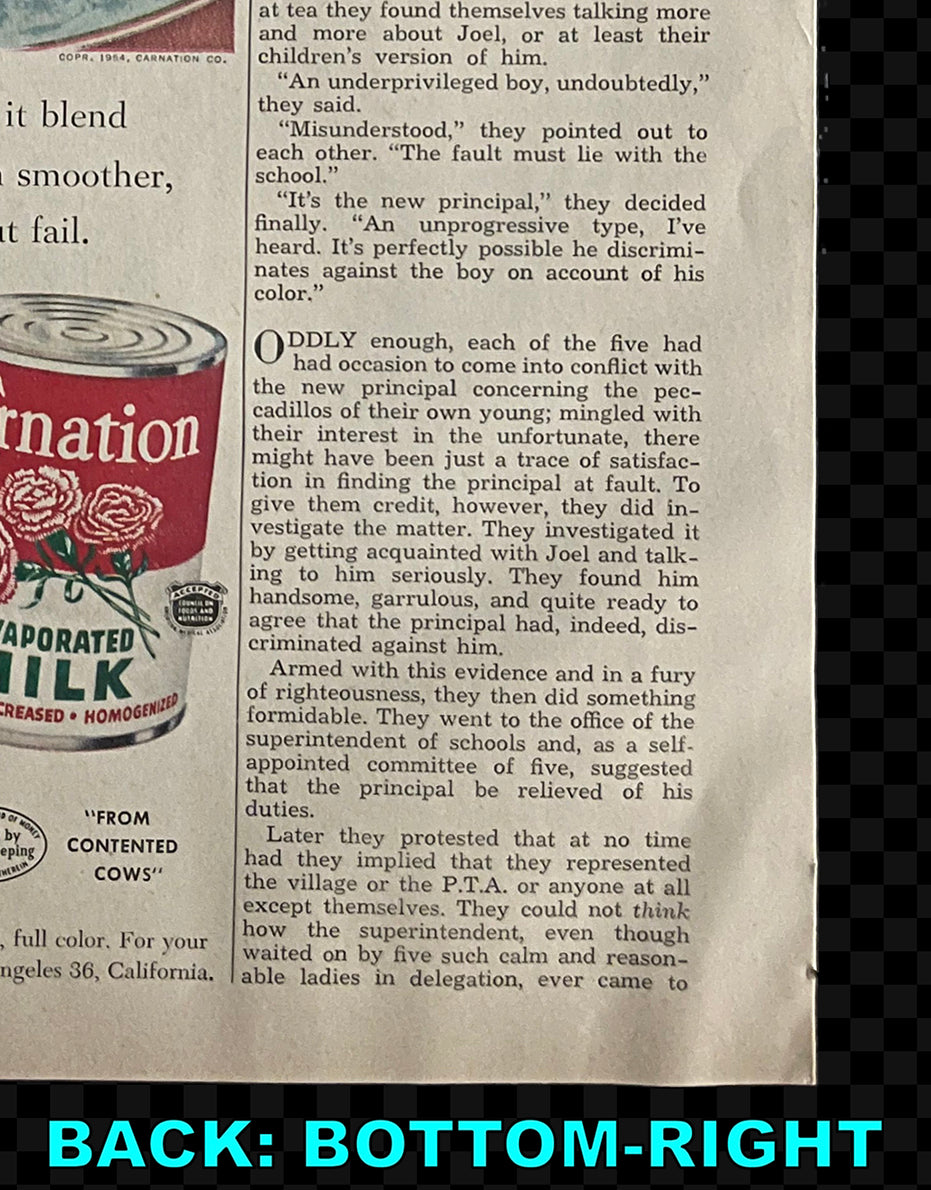 Coca-Cola / Carnation Evaporated Milk — Vintage Magazine Advertisement, c. 1954