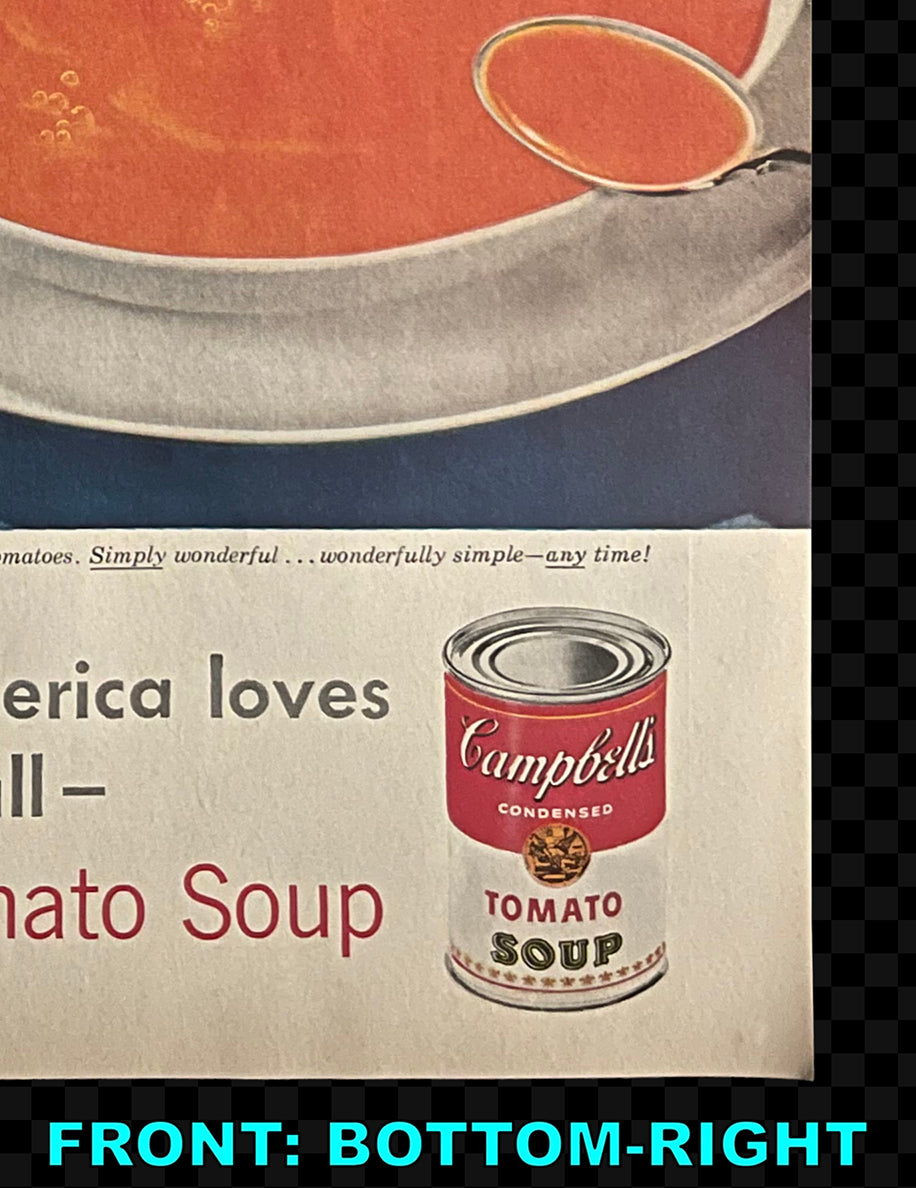 Campbell’s Tomato Soup / Nabisco Cookies — Vintage Magazine Advertisement, c. 1954
