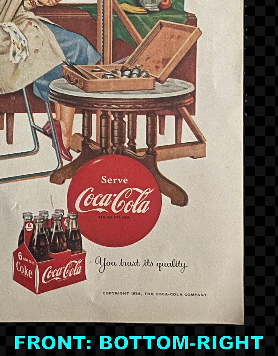Coca-Cola / Carnation Evaporated Milk — Vintage Magazine Advertisement, c. 1954