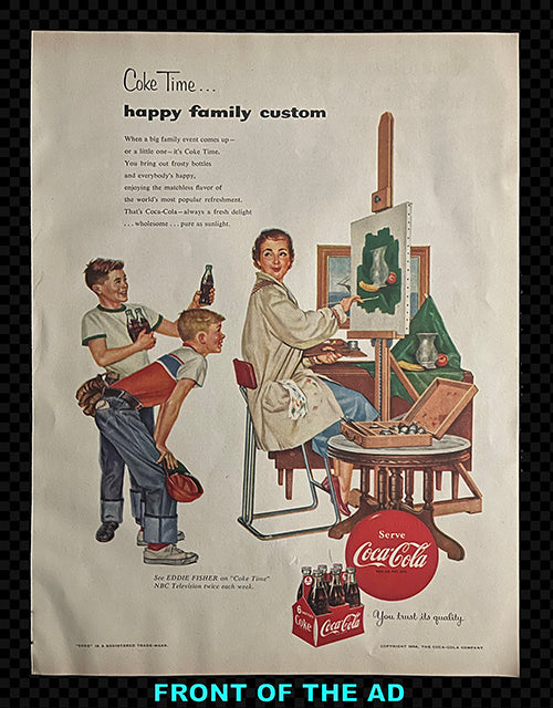 Coca-Cola / Carnation Evaporated Milk — Vintage Magazine Advertisement, c. 1954