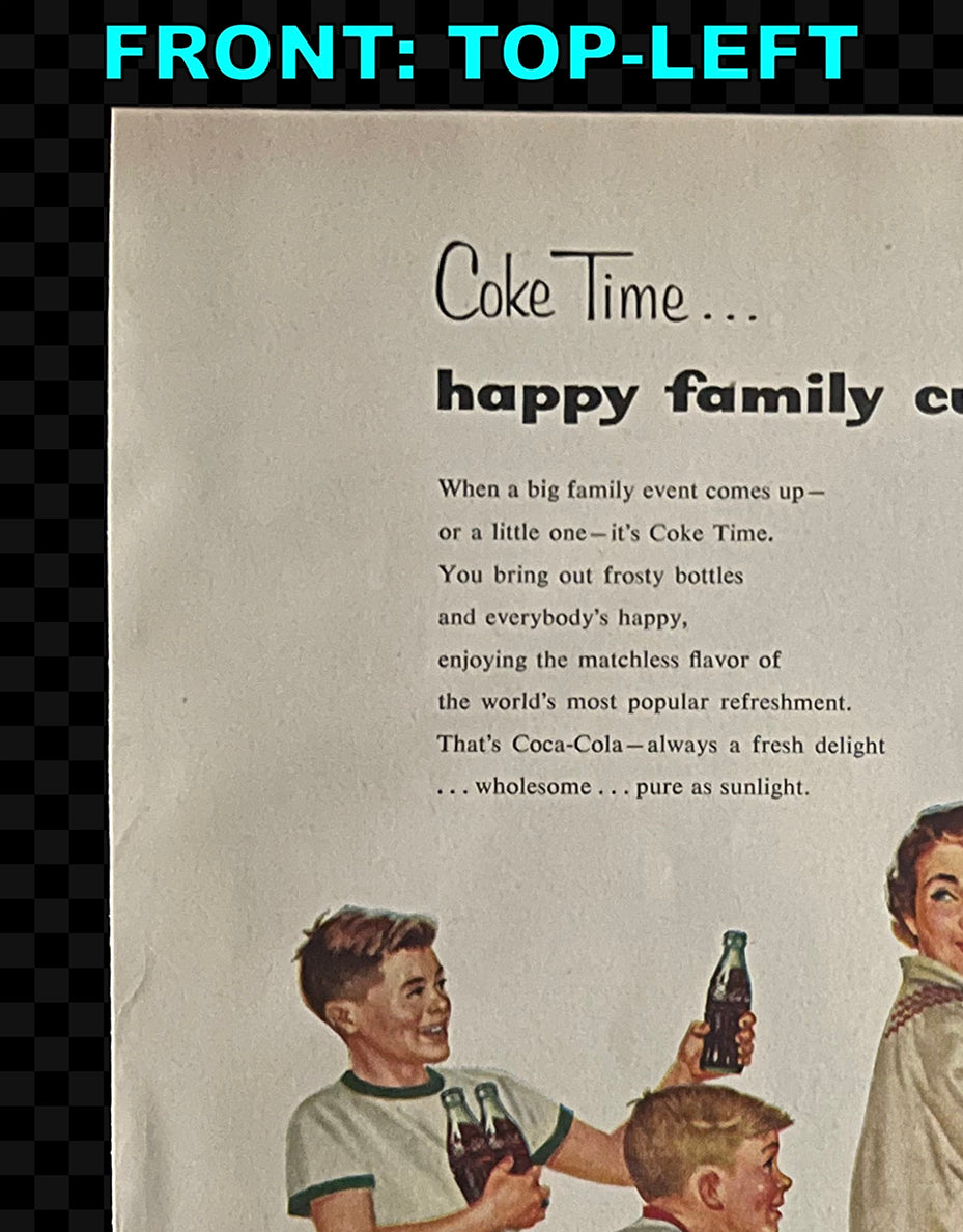 Coca-Cola / Carnation Evaporated Milk — Vintage Magazine Advertisement, c. 1954