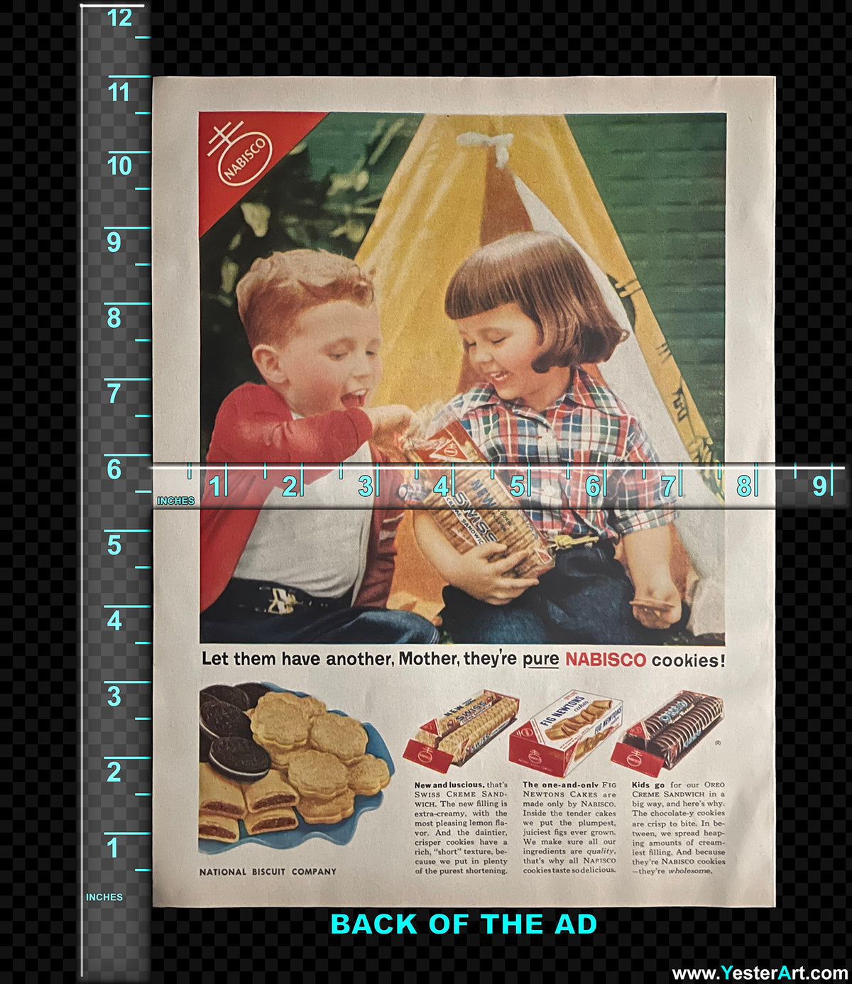 Campbell’s Tomato Soup / Nabisco Cookies — Vintage Magazine Advertisement, c. 1954