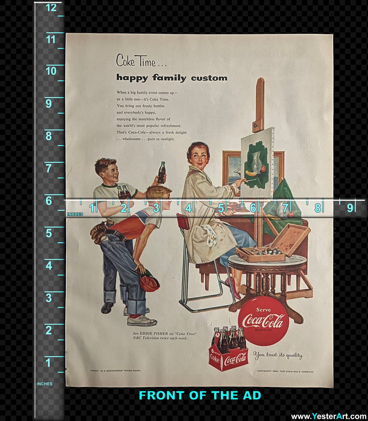 Coca-Cola / Carnation Evaporated Milk — Vintage Magazine Advertisement, c. 1954